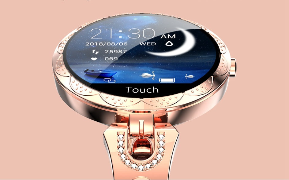 RS: Fashion Women's Smart Watch Waterproof Wearable Device Heart Rate