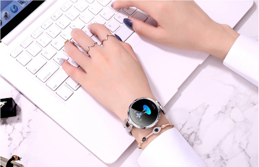 RS: Fashion Women's Smart Watch Waterproof Wearable Device Heart Rate