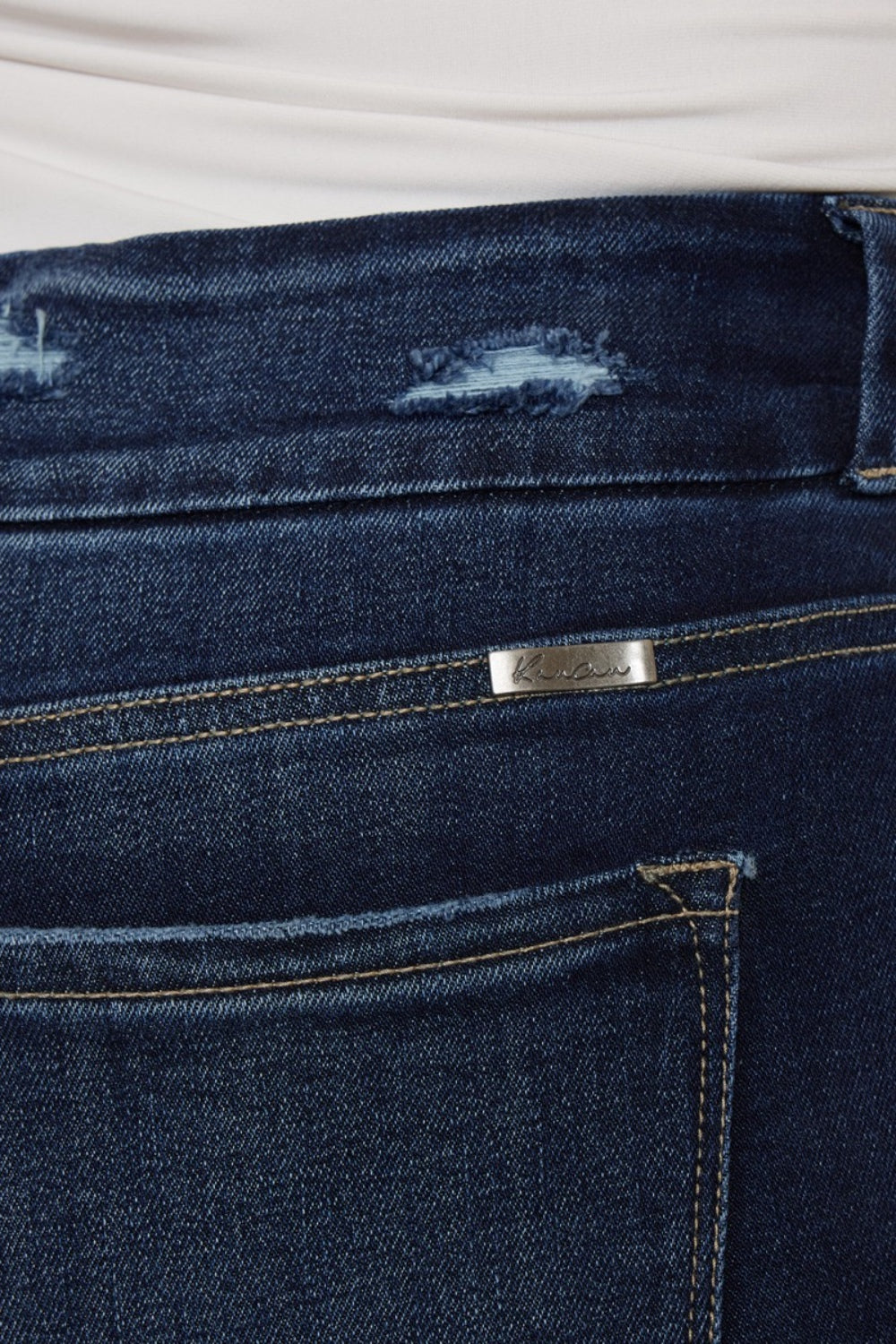 RS: Kancan Full Size Cat's Whiskers Raw Hem High Waist Jeans