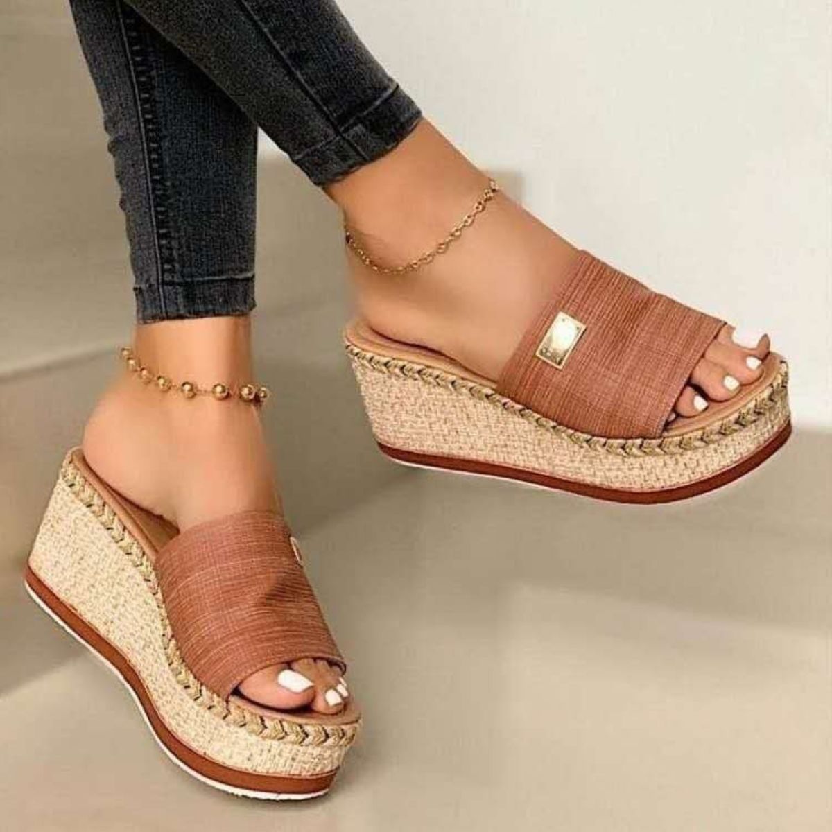 RS: PU Leather Open Toe Sandals