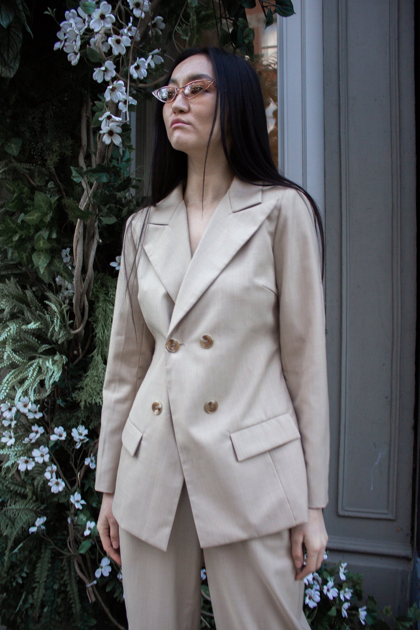 RS: Louise Double-Breasted Wool Blazer