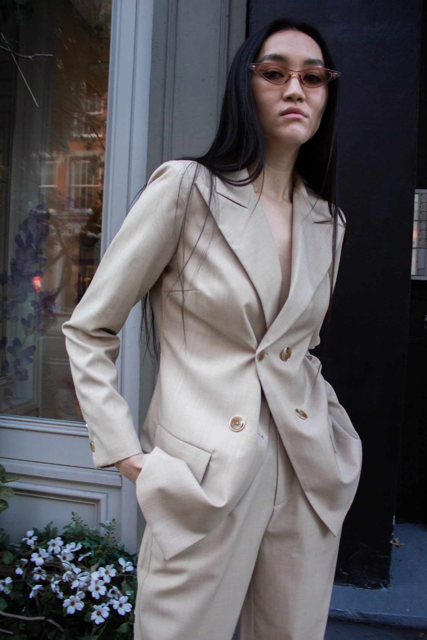 RS: Louise Double-Breasted Wool Blazer