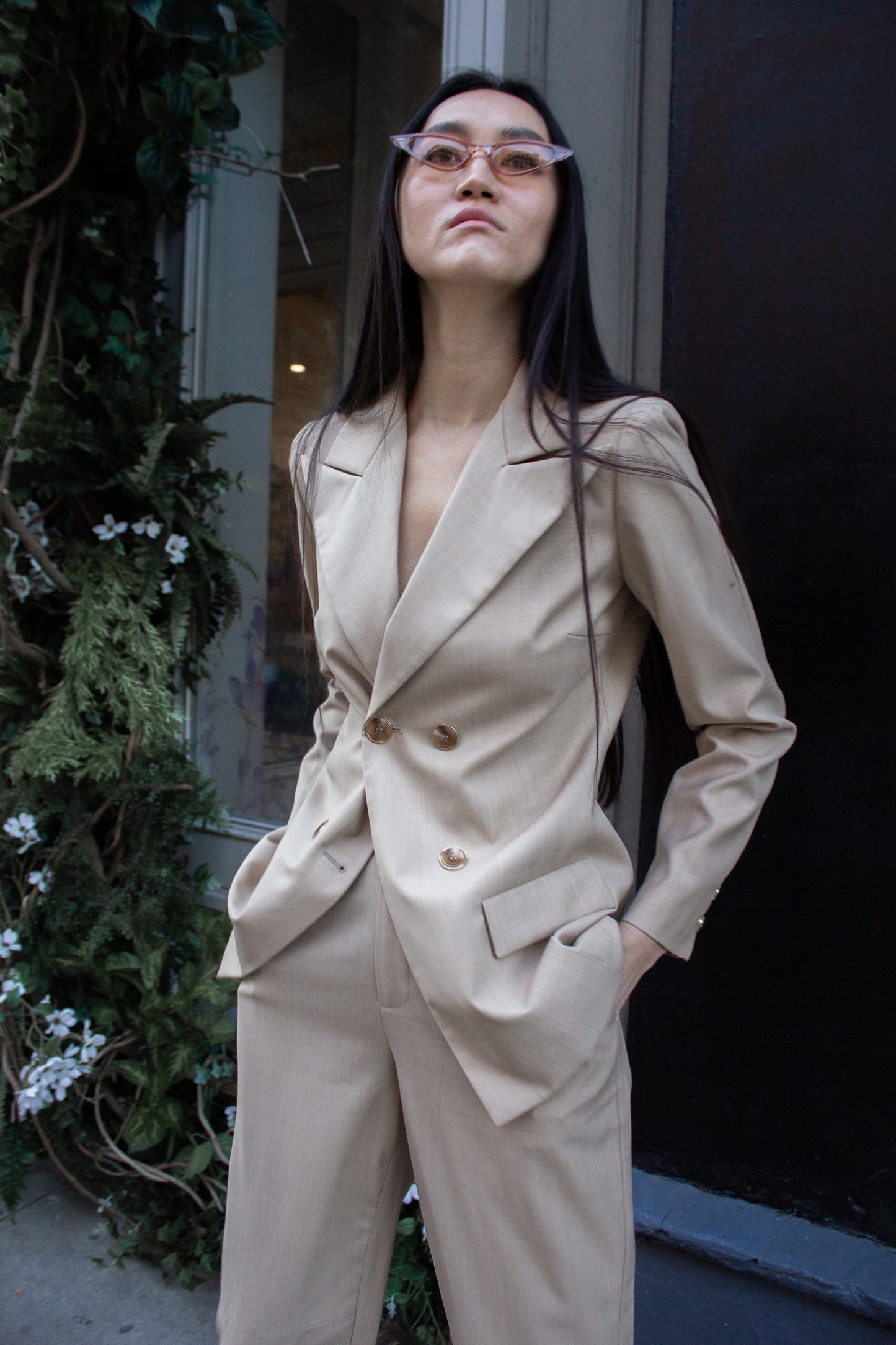 RS: Louise Double-Breasted Wool Blazer