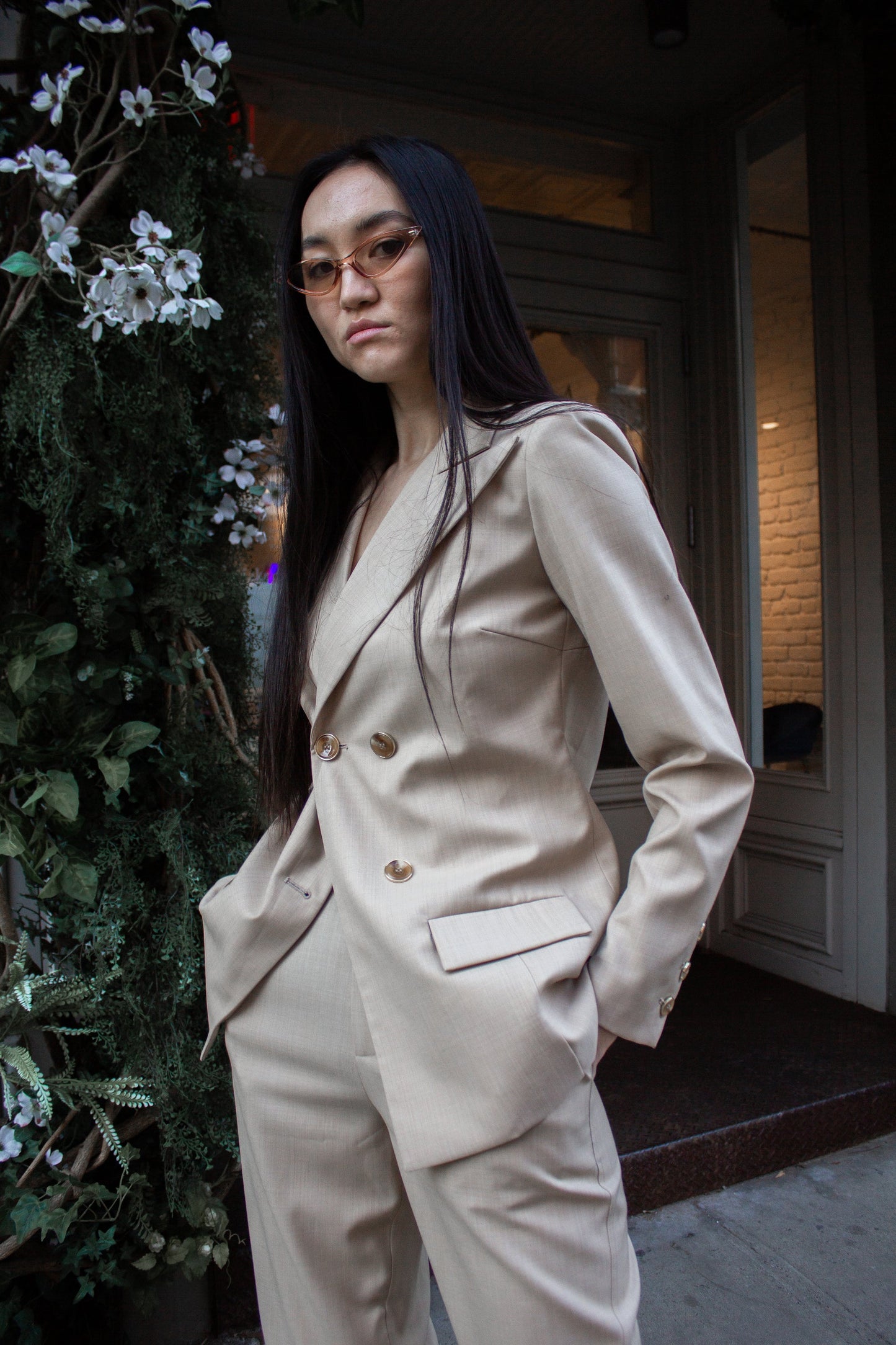 RS: Louise Double-Breasted Wool Blazer