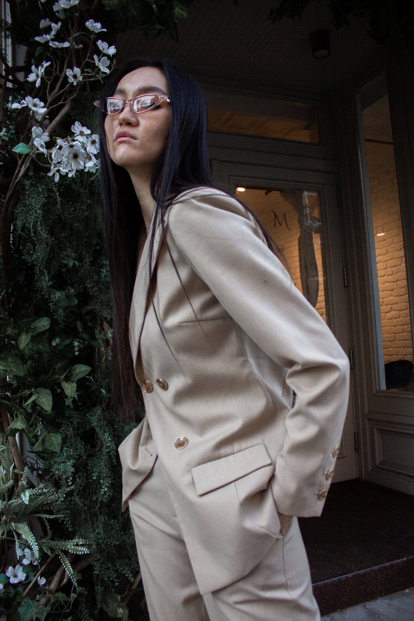 RS: Louise Double-Breasted Wool Blazer