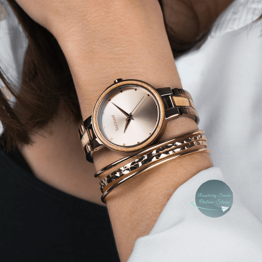 RS Java Wrist Watch 100% Natural Maple Wood Watches