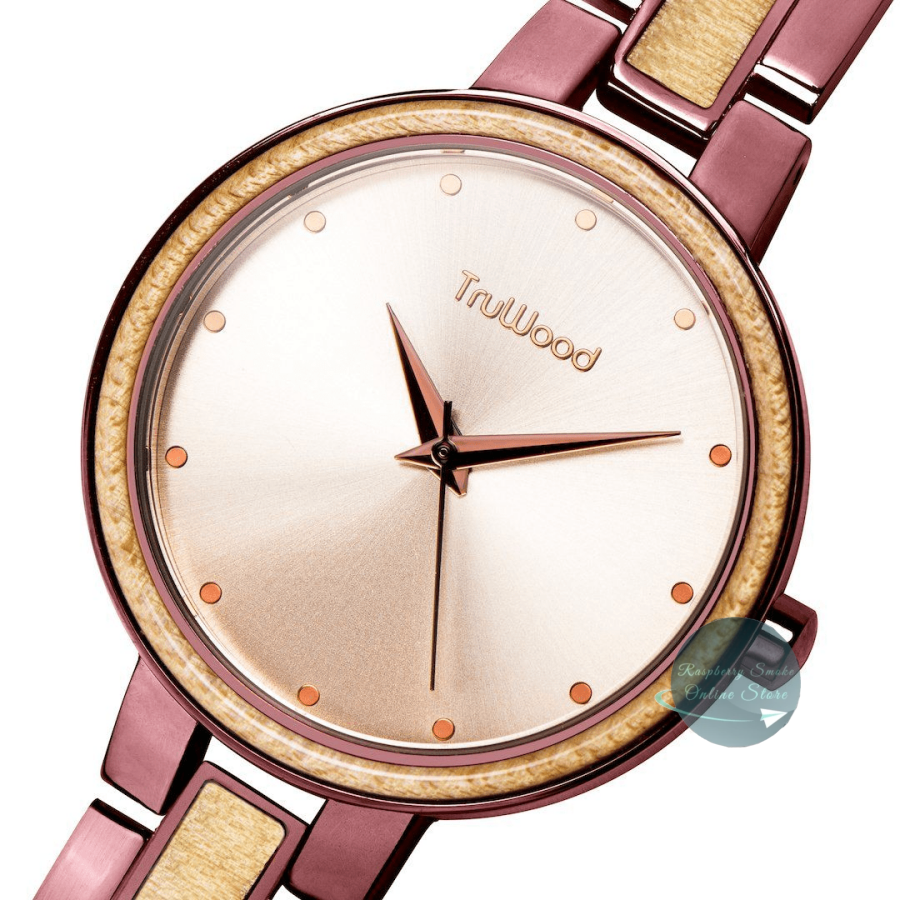 RS Java Wrist Watch 100% Natural Maple Wood Watches