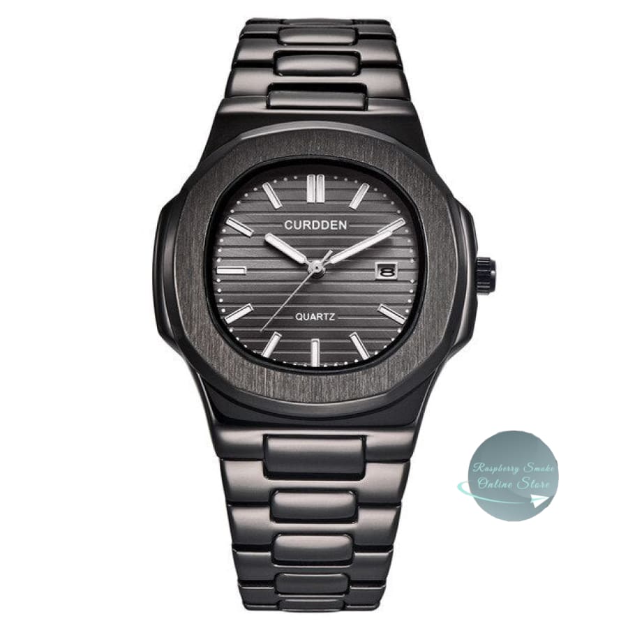 Curdden Men's Luxury Stainless Steel Watch Raspberry Smoke Online Store