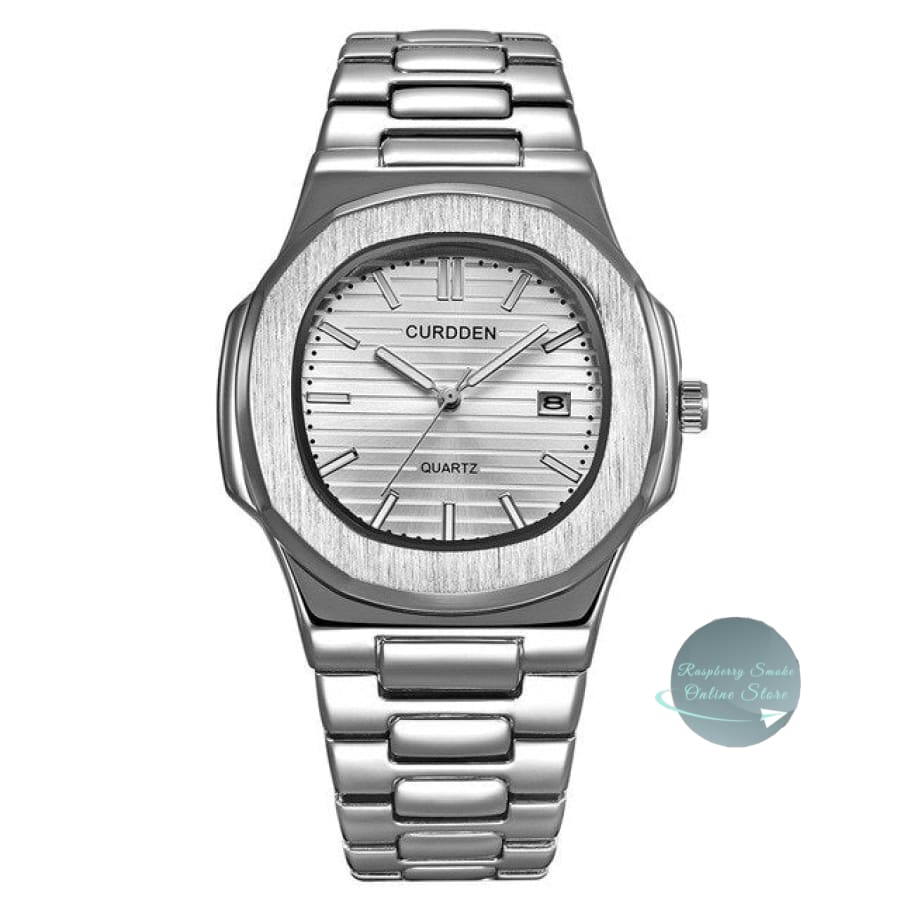 Curdden Men's Luxury Stainless Steel Watch Raspberry Smoke Online Store