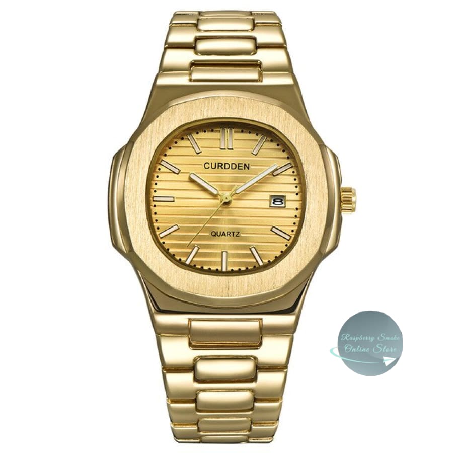 Curdden Men's Luxury Stainless Steel Watch Raspberry Smoke Online Store