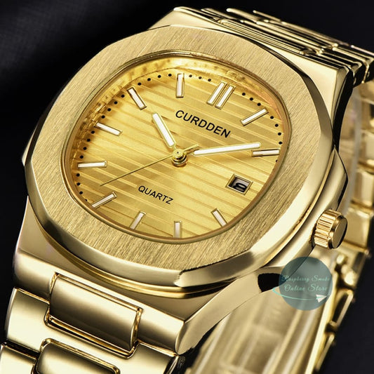 Curdden Men's Luxury Stainless Steel Watch Raspberry Smoke Online Store