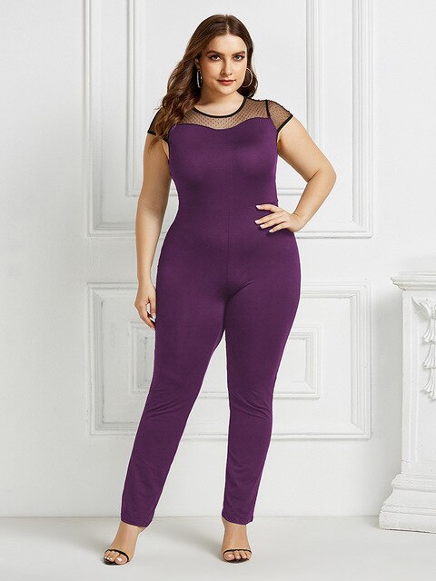 Ladies Fashion One Piece Jumpsuit Raspberry Smoke Online Store