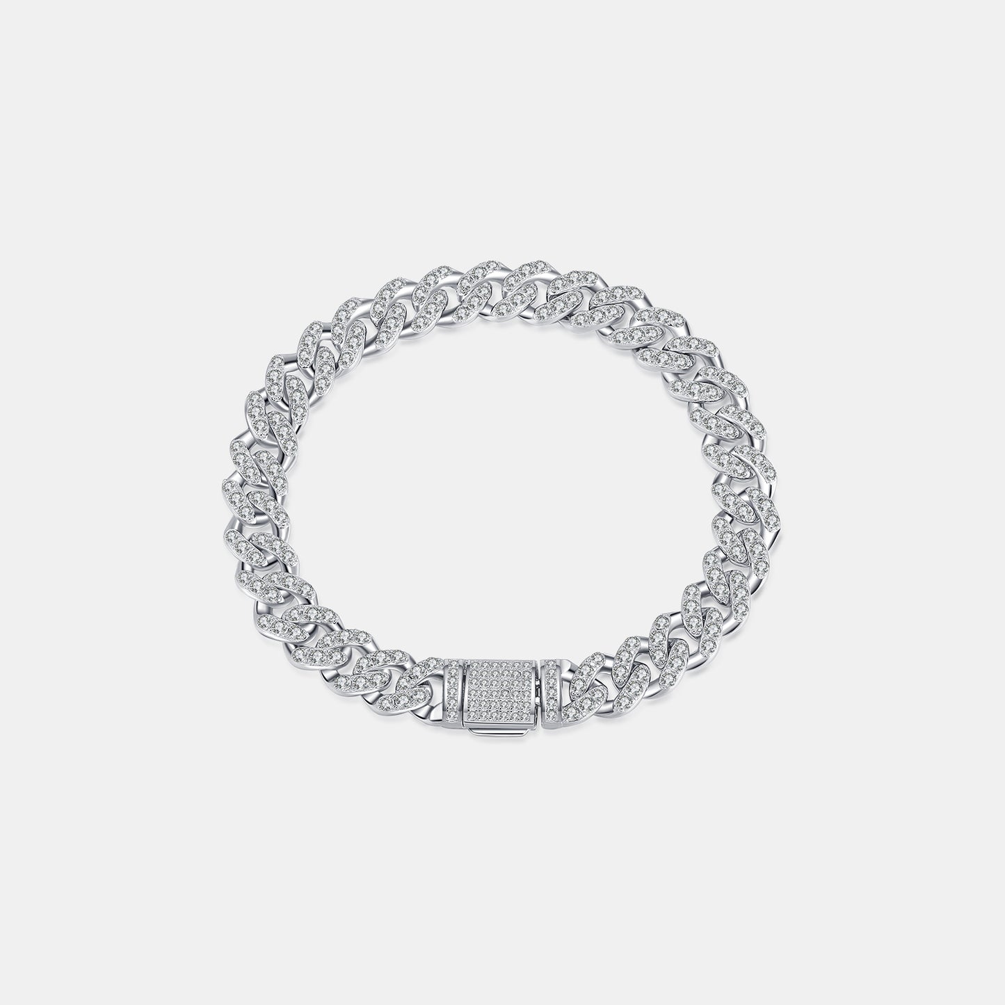 4.63 Carat Moissanite 925 Sterling Silver Bracelet