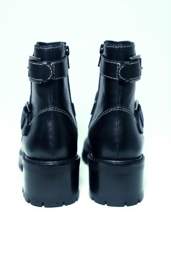 RS: Terminator Black Platform Block Heel Bootie