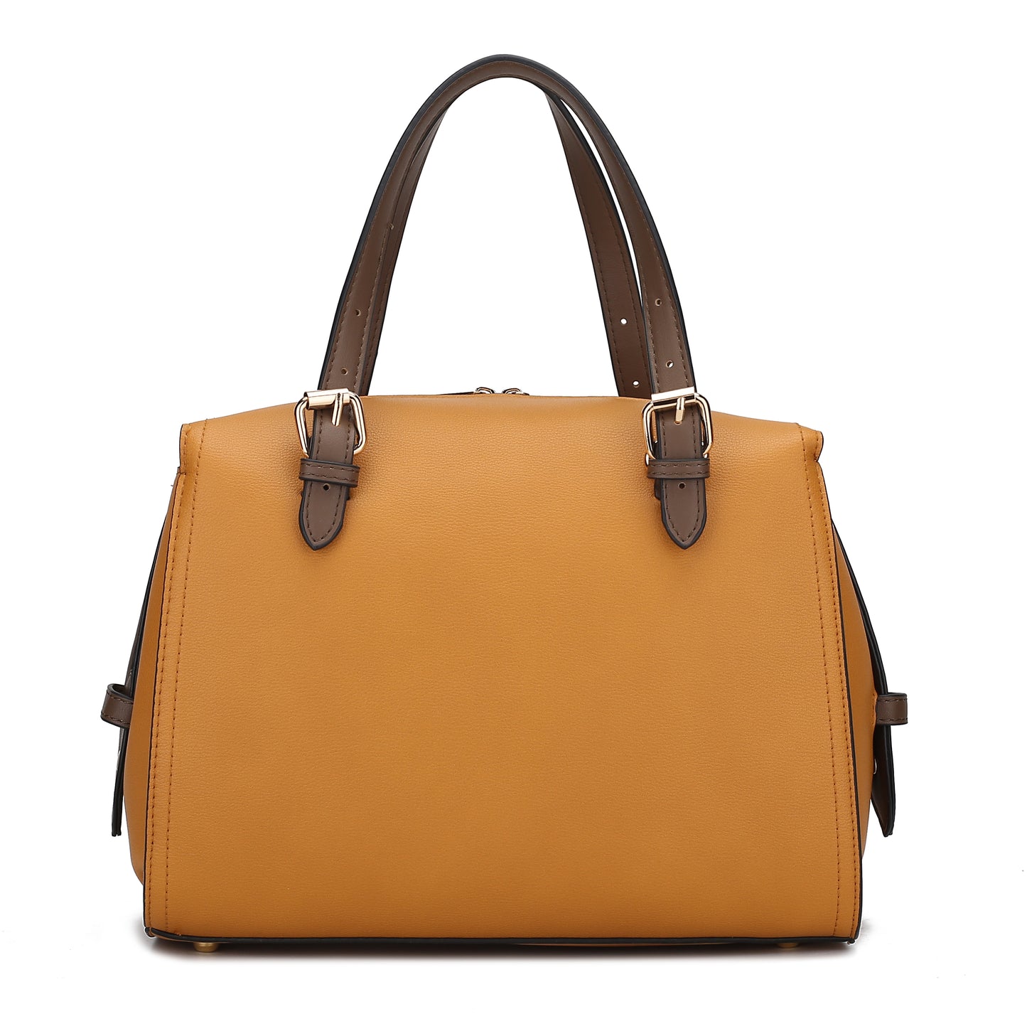 Elise Vegan Leather Color-block Women's Satchel Bag
