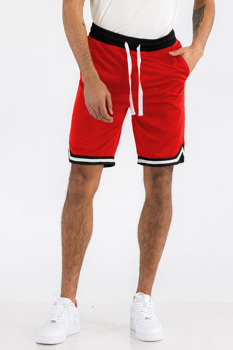 Mens Striped Basketball Active Jordan Shorts