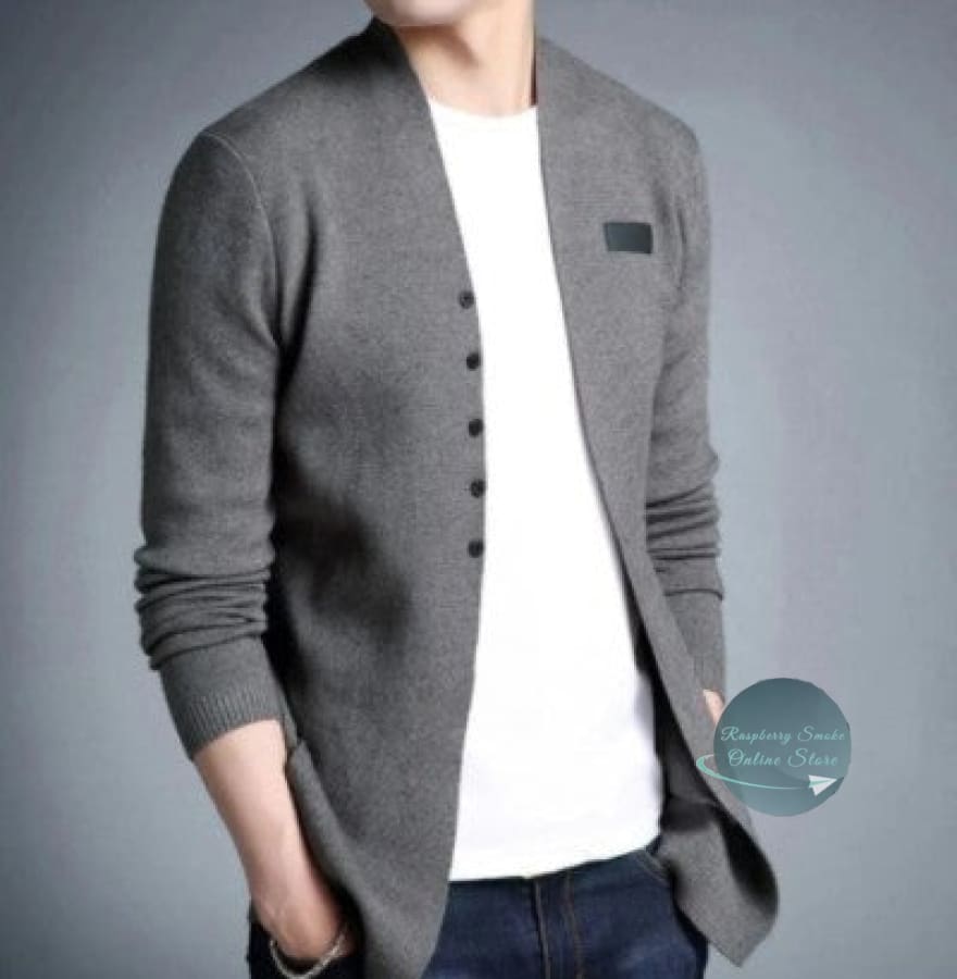 Men's Slim Fit Jacket with Button Design Raspberry Smoke Online Store