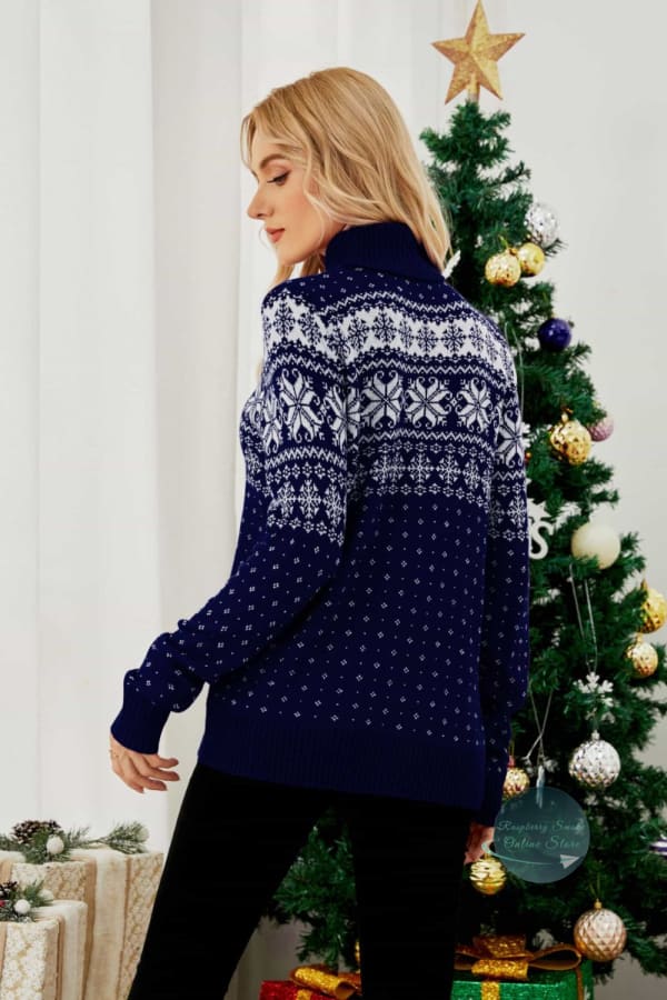 Rs: Christmas Snowflake Fair Isle Turtleneck Sweater Sweaters & Hoodies