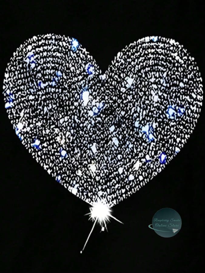 RS: Heart Graphic Round Neck Short Sleeve T-Shirt T-shirts