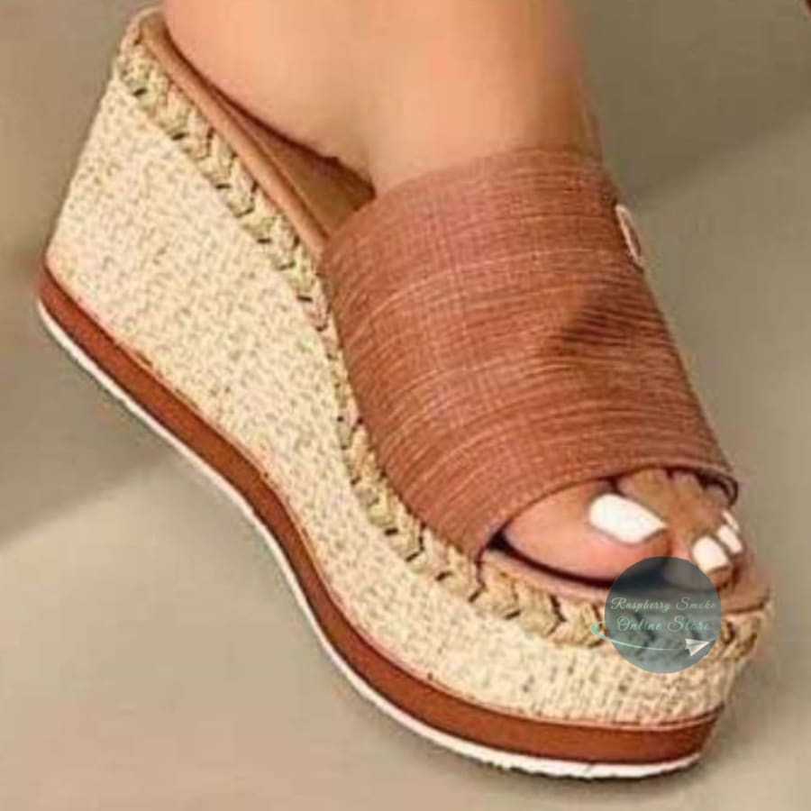 RS: PU Leather Open Toe Sandals - Sandals