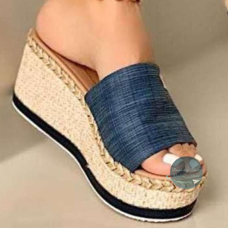 RS: PU Leather Open Toe Sandals - Sandals
