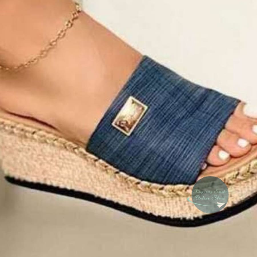 RS: PU Leather Open Toe Sandals - Sandals