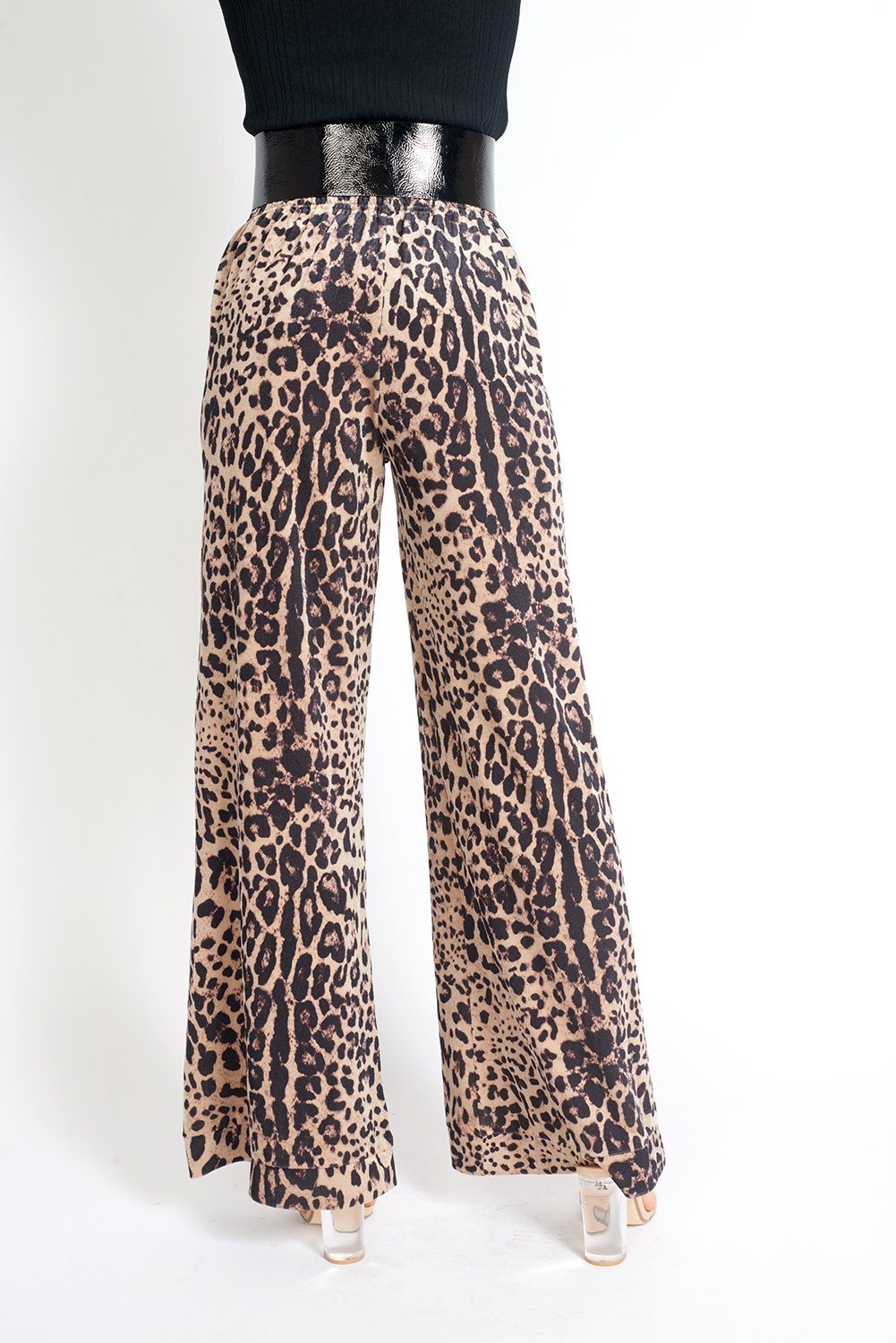 Bianca Velvet Pants in Leopard Print Raspberry Smoke Online Store