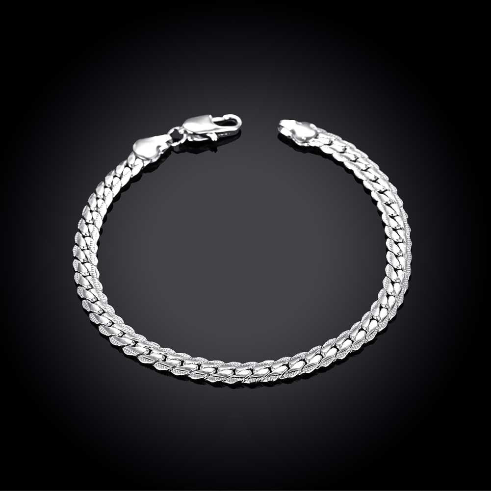 Classic Wheat Chain Link in 14K White Gold Raspberry Smoke Online Store