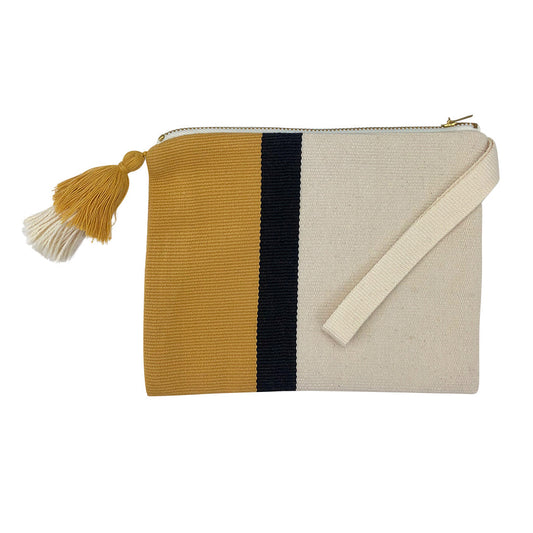 Handloom Stripe Cosmetic Bag Raspberry Smoke Online Store