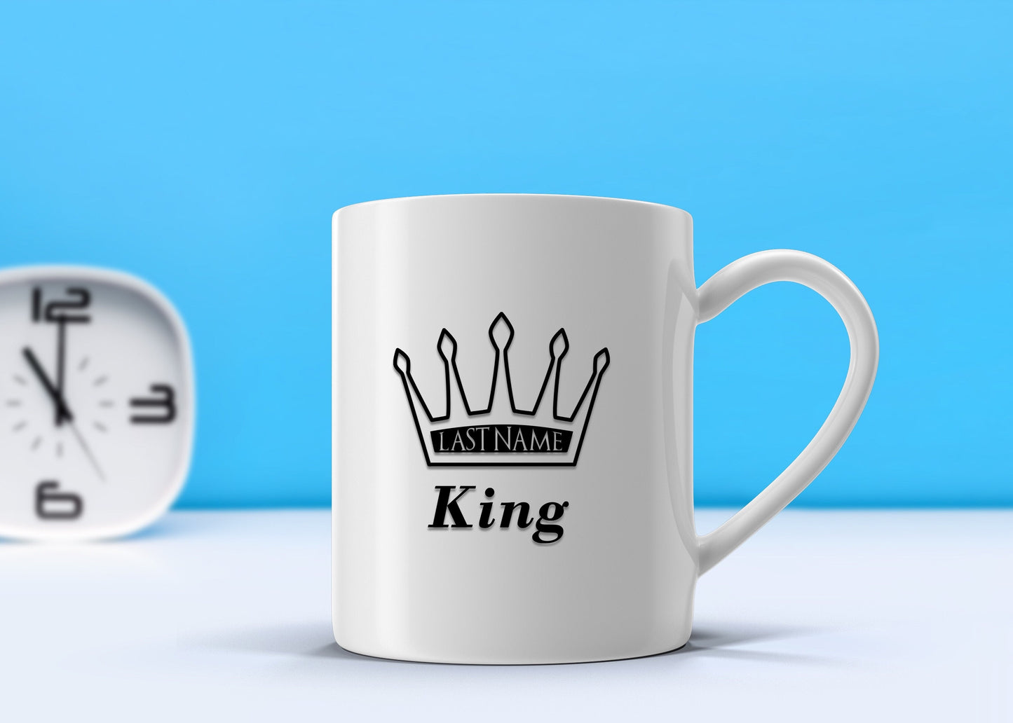 King Last Name Mug Raspberry Smoke Online Store