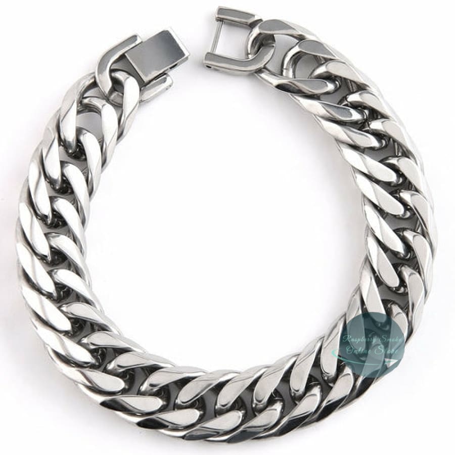 Mad Man Stainless Link Cuff Raspberry Smoke Online Store