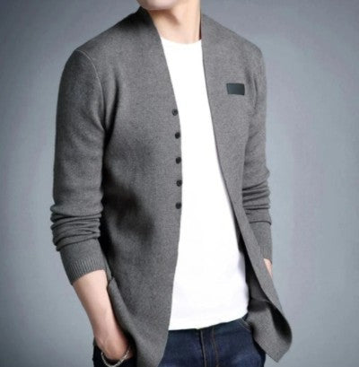 Men's Slim Fit Jacket with Button Design Raspberry Smoke Online Store