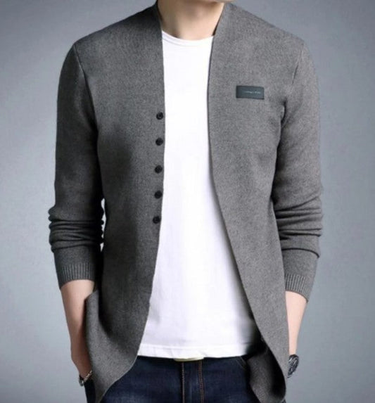 Men's Slim Fit Jacket with Button Design Raspberry Smoke Online Store