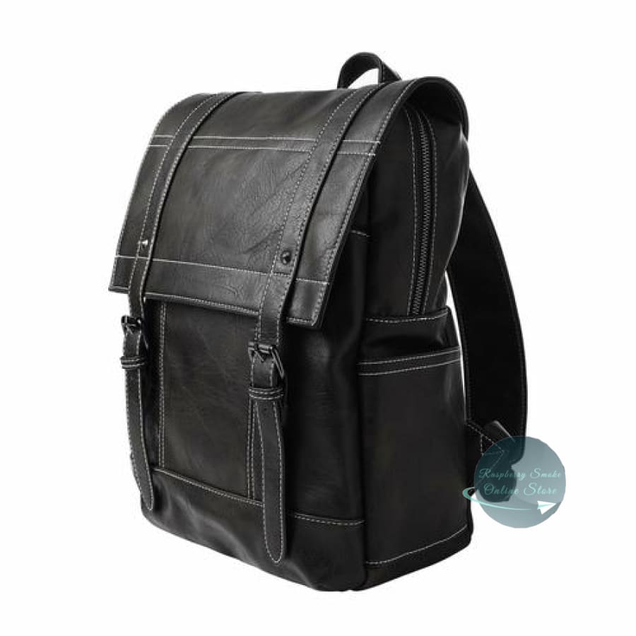 Stylish Vegan Leather Backpack Raspberry Smoke Online Store