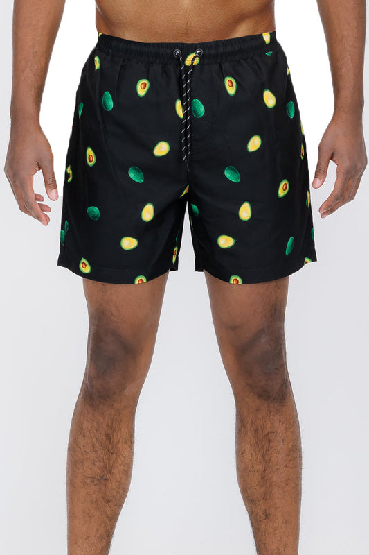 Avocado Print Swim Shorts