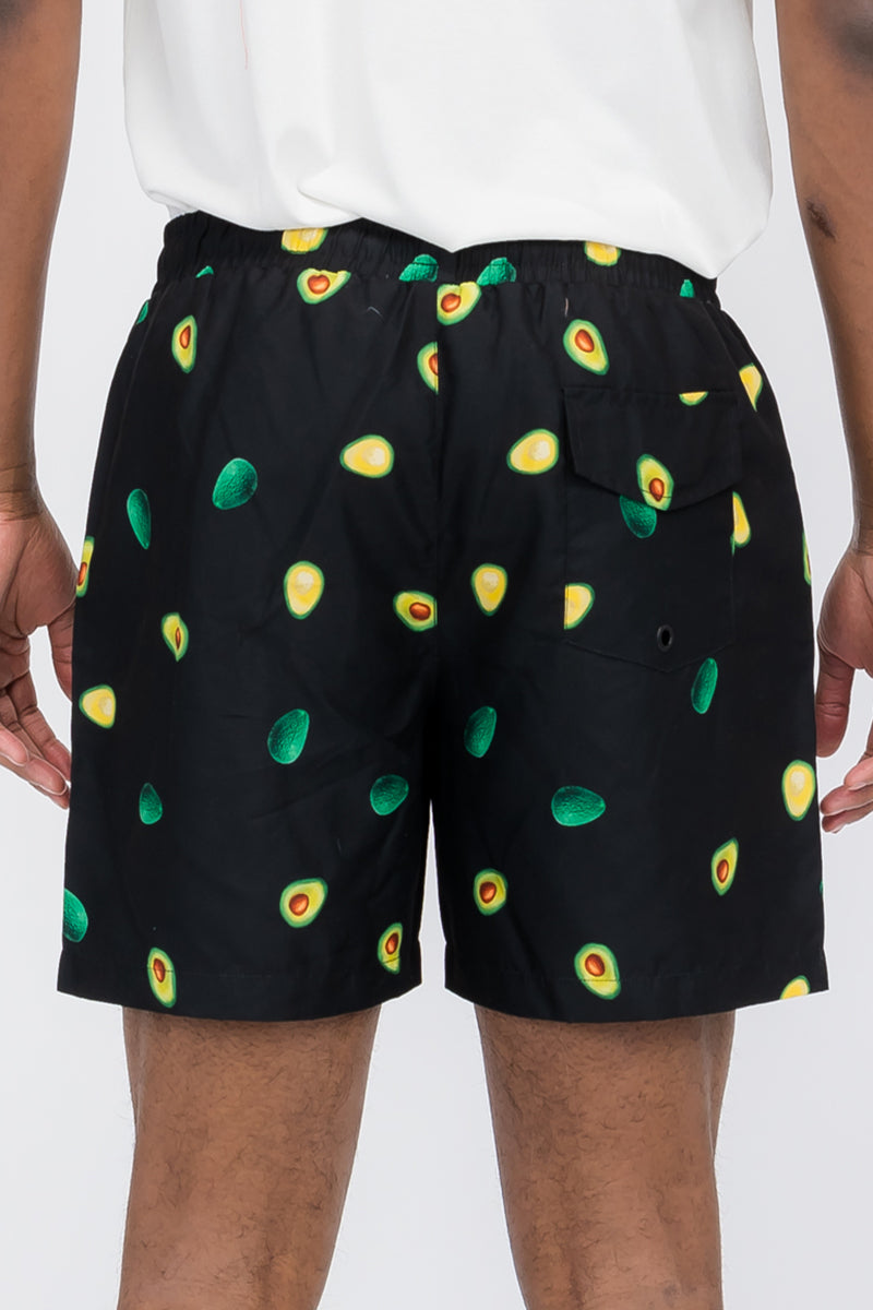 Avocado Print Swim Shorts